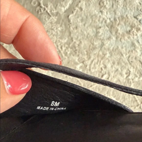 Eileen Fisher Dae Leather Wedge Sandal 8 Used - Picture 9 of 9